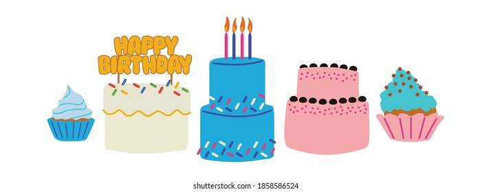 Birthday cakes are almost always there during someone's birthday celebration, both for children and adults. The cake has many types depending on the wishes of the orderer.