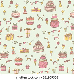 birthday cakes  gifts pattern