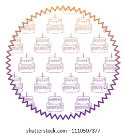 Birthday cakes pattern