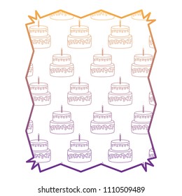 Birthday cakes pattern