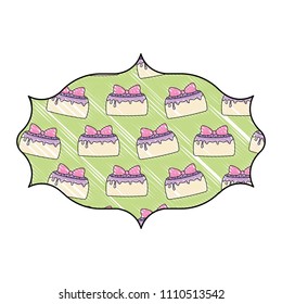 Birthday cakes pattern