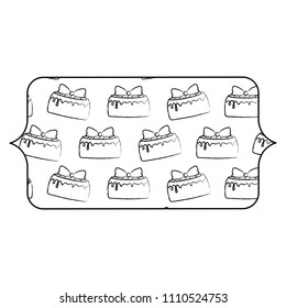 Birthday cakes pattern