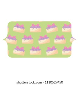 Birthday cakes pattern