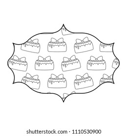 Birthday cakes pattern