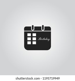 Birthday calendar icon
