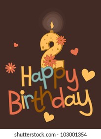 Birthday candle - 2