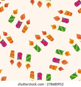 birthday candle , cartoon seamless pattern background