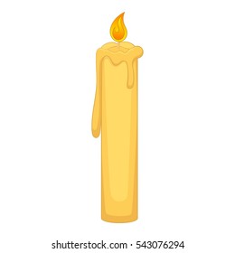 Birthday candle icon. Cartoon illustration of candle vector icon for web design