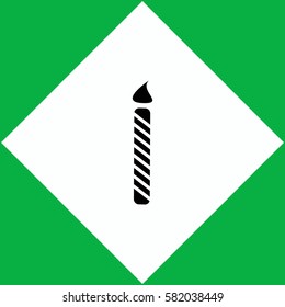Birthday candle  icon Vector design.
