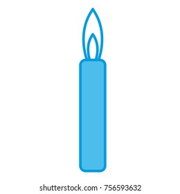 Birthday candle isolated