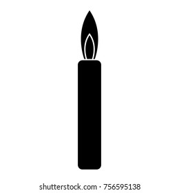 Birthday candle isolated