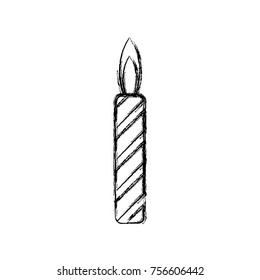 Birthday candle isolated
