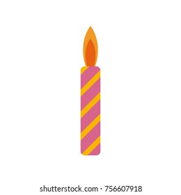 Birthday candle isolated