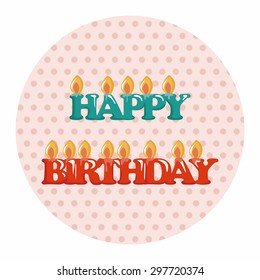 birthday candle theme elements