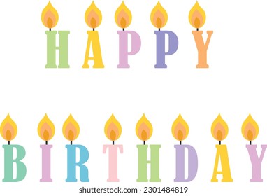 Birthday candle vector image or clipart