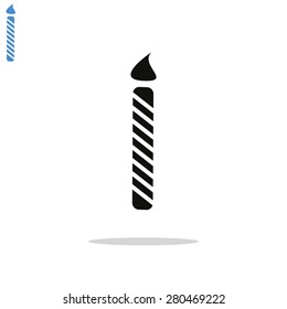 Birthday candle web icon
