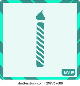Birthday candle web icon