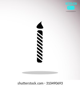Birthday candle web icon