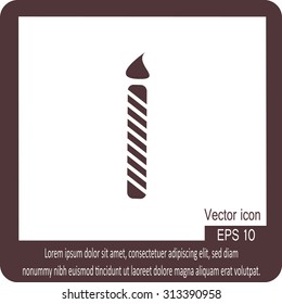 Birthday candle web icon