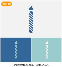 Birthday candle web icon