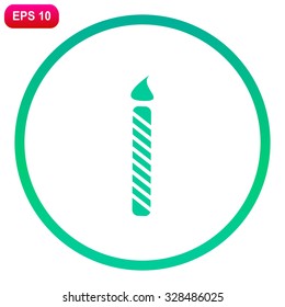 Birthday candle web icon