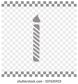 Birthday candle web icon