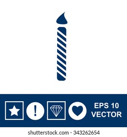 Birthday candle web icon