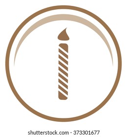 Birthday candle web icon