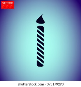 Birthday candle web icon