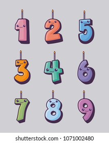 Birthday candles design