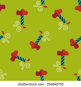 Birthday candles flat icon,eps10 seamless pattern background
