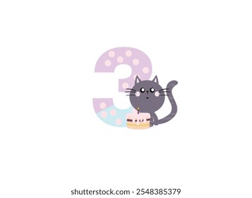 birthday candles, happy birthday, illustration with animals, gifts, cake