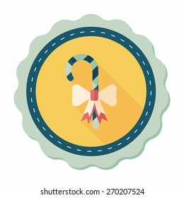 birthday candy flat icon with long shadow,eps10