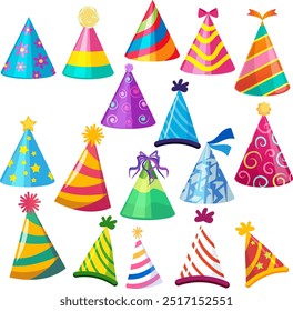 birthday cap clipart collection set