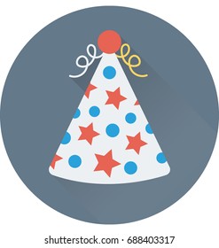 
Birthday Cap Vector Icon 
