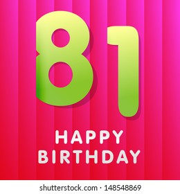 Birthday card 81