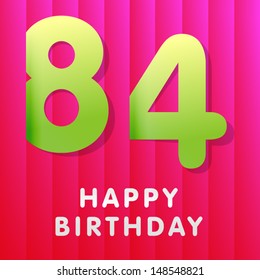 Birthday card 84