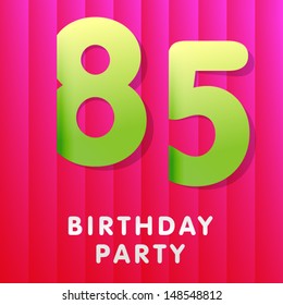 Birthday card 85