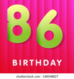 Birthday card 86