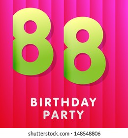 Birthday card 88