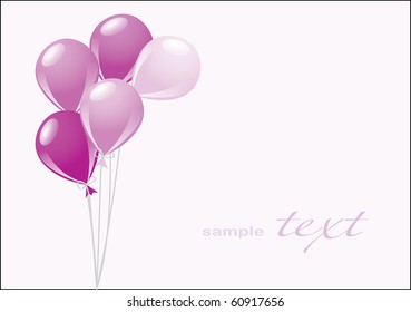  birthday card with balloons