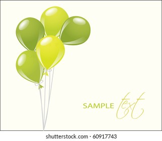  birthday card with balloons