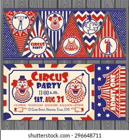 Birthday card with Circus Ticket