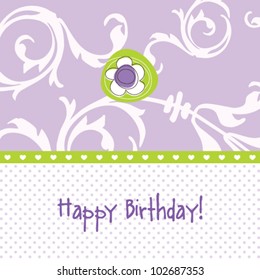 Birthday card with copy space