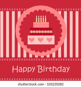 Birthday card with copy space