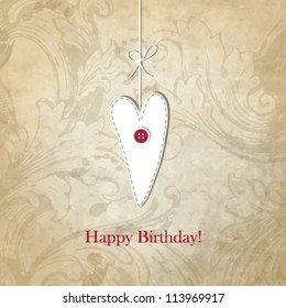 Birthday card with copy space