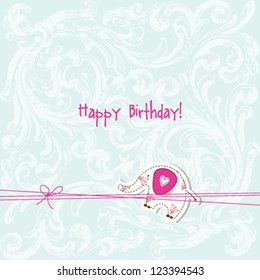 Birthday card with copy space