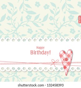 Birthday card with copy space