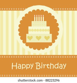 Birthday card with copy space