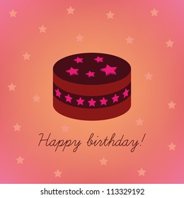 Birthday card, cupcake